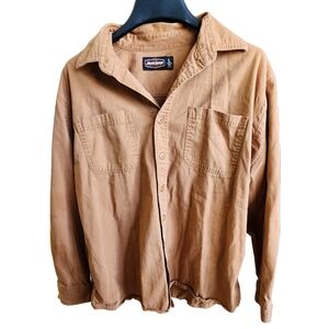 Jesse James Industrial Workwear Heavy Cotton Shirt - Size Large - Brown